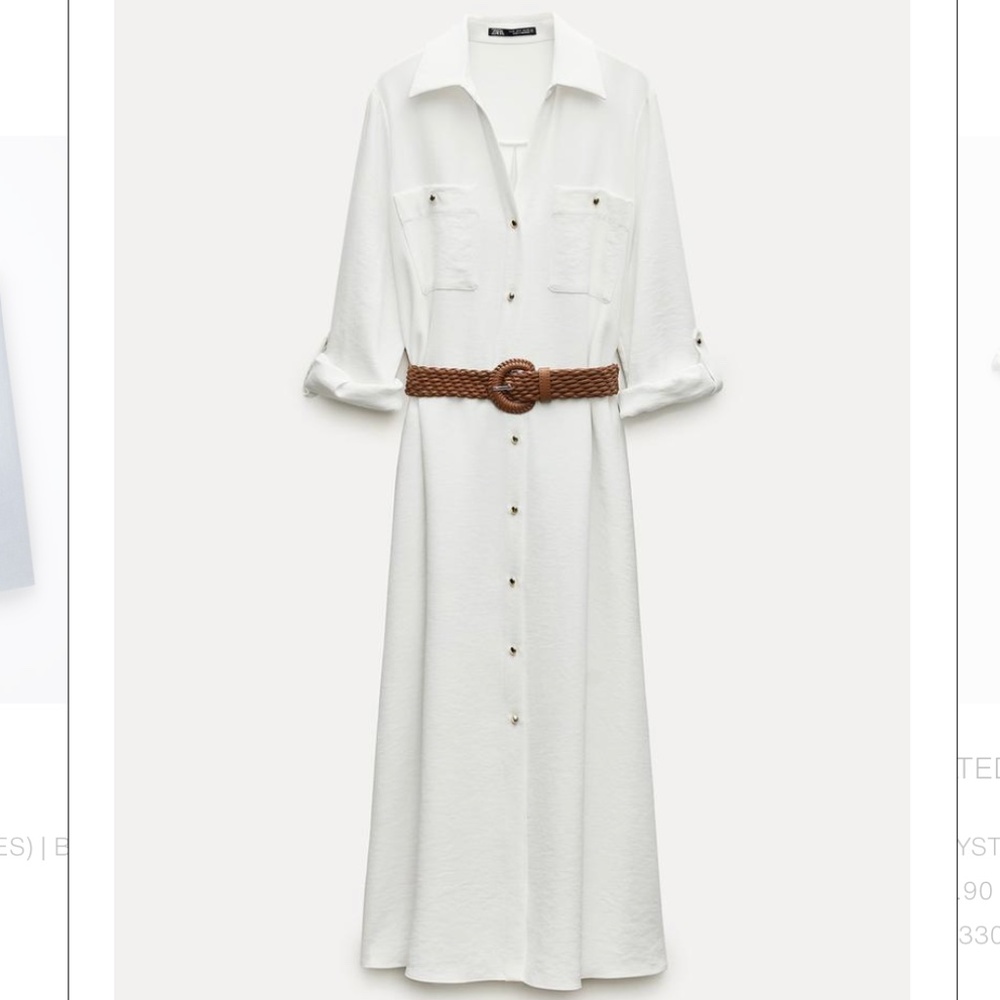 BELTED SHIRTDRESS